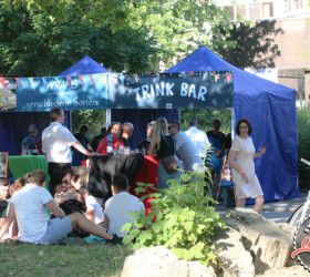 Gemütliches Beisammensein auf<br>dem Streed Food Firmenevent